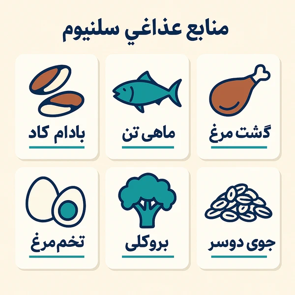 منابع غذایی سلنیوم